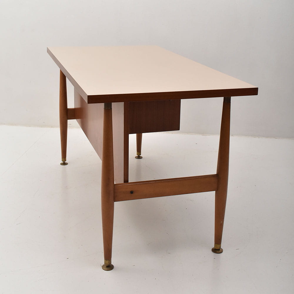 SCR42 1 wooden desk 20th century design 1960s Schirolli .jpg